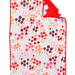Retro Bloom: Reversible Hand Towel - Crae.Home