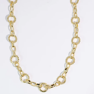 Circle Chain Necklace Gold