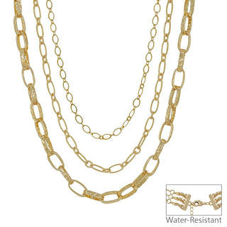 3 Layer Silver Chunky Multiway Necklace