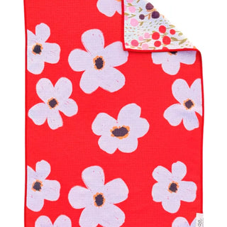 Retro Bloom: Reversible Hand Towel - Crae.Home
