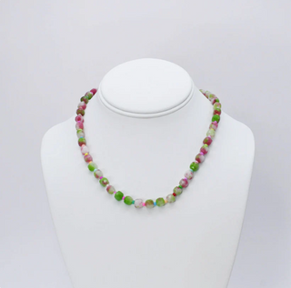 Camo Girly Gemstone Necklace