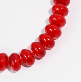 Sugar Bead Red Necklace