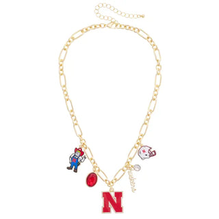 Nebraska Huskers Gameday Charm Necklace