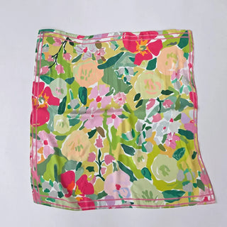 Cynthia Floral Square Scarf-Green