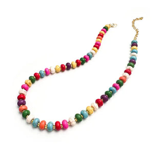 Colorful Agate Beaded Necklace