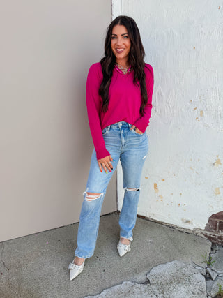 Frankie High Rise Straight Leg Denim