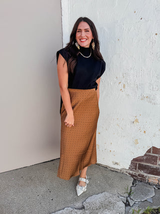 Stevie Polka Dot Midi Skirt