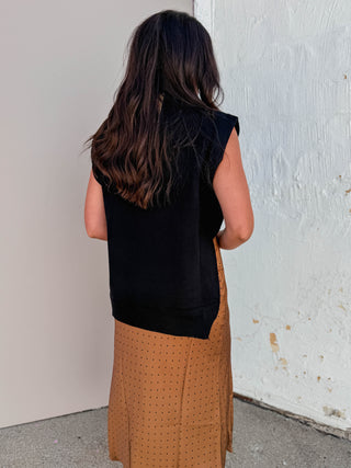Danielle Knit Top-Black