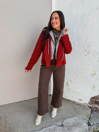 Helen Jacket-Crimson