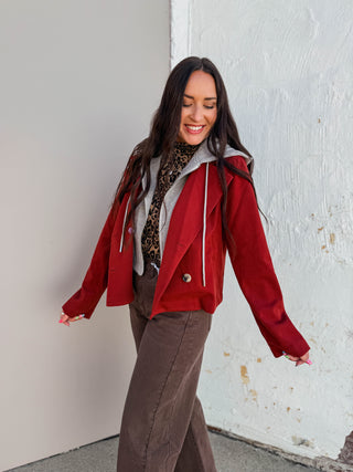 Helen Jacket-Crimson