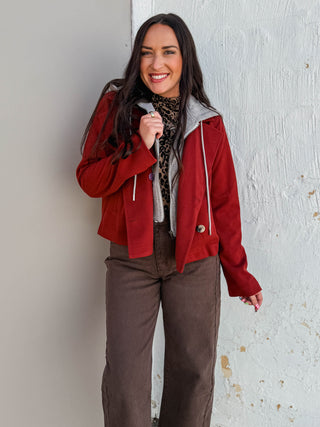 Helen Jacket-Crimson