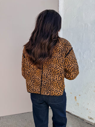 Kaila Leopard Quilted Jacket
