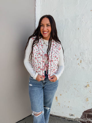 Mae Floral Quilted Vest