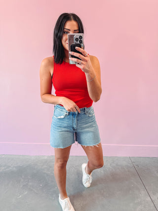 Jayde High Rise Boyfriend Shorts