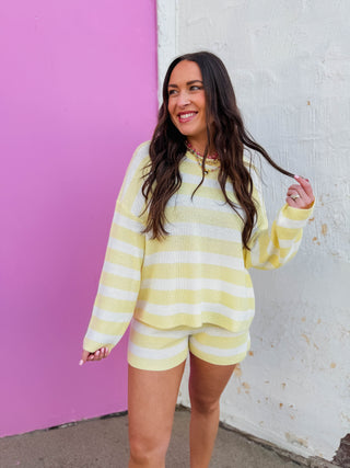 Soft Glow Striped Sweater