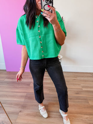 Lacey Mid Rise Straight Leg Denim