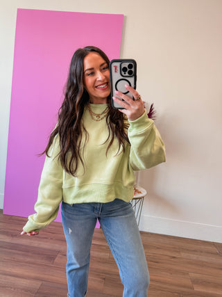 Easy Living Crewneck-Sage