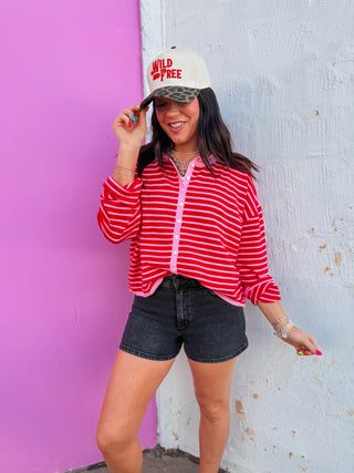 Marlie High Rise Denim Shorts-Washed Black