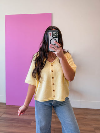 Quinn Sweater-Lemon