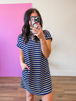 Danielle Striped Mini Dress