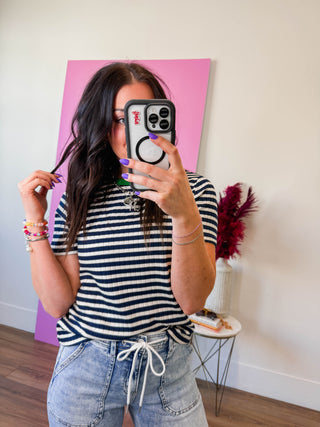 Brandy Striped Tee