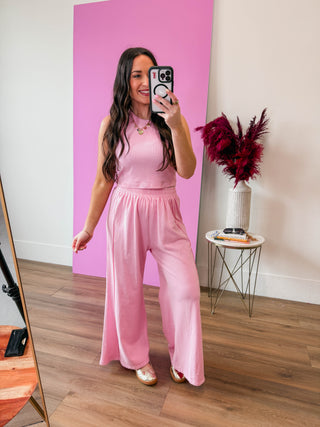 Feel Good Tank-Ballet Pink