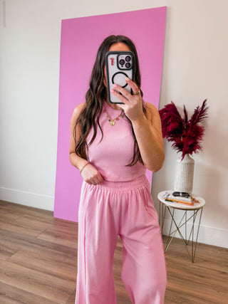 Feel Good Tank-Ballet Pink