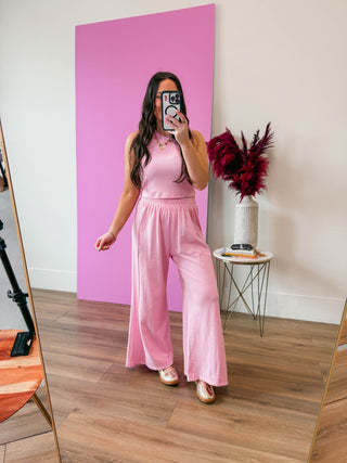 Feel Good Tank-Ballet Pink