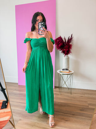 Emmie Maxi Dress-Green