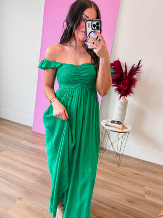 Emmie Maxi Dress-Green