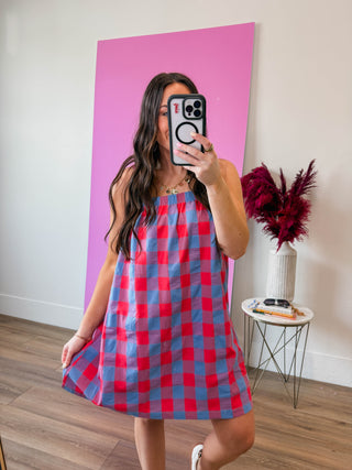 Everly Plaid Mini Dress