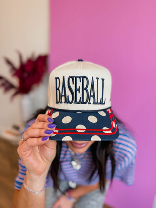 Polka Dot Baseball Trucker Hat