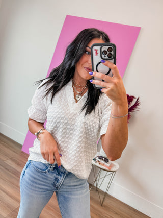 Susannah Top-Off White