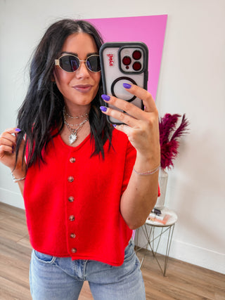 Quinn Sweater-Cherry
