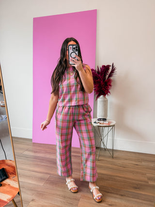 Color Theory Plaid Tank