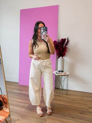 Cece Tank-Taupe