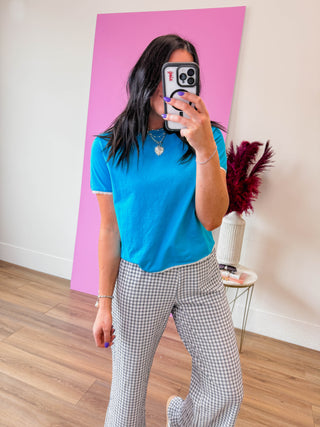 Lacey Tee-Aqua