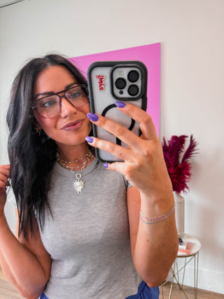 Oversized Square Aviator Blue Light Glasses-Blue/Tortoise