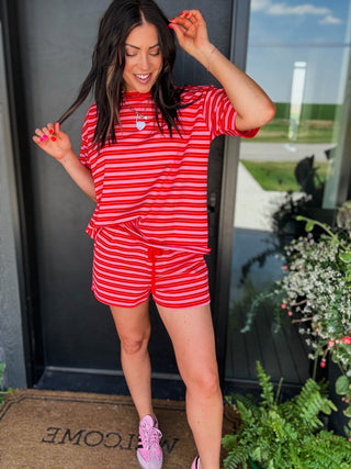 Easygoing Striped Shorts