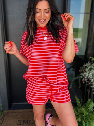 Easygoing Striped Shorts