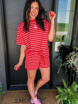 Easygoing Striped Shorts