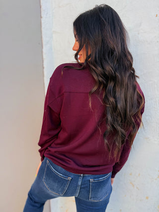 Logan Pullover-Plum