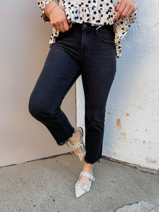 Bea Mid Rise Straight Leg Denim