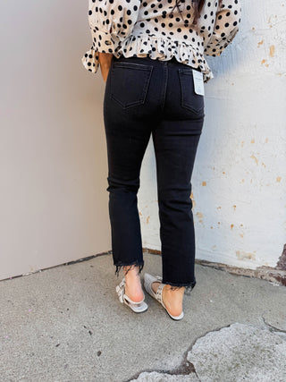 Bea Mid Rise Straight Leg Denim