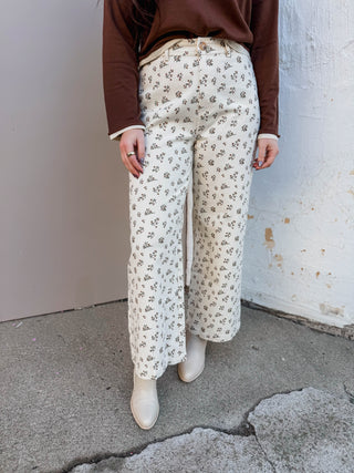 Remy Floral Denim Pants