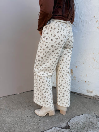 Remy Floral Denim Pants