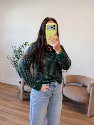 Steph Pullover-Hunter Green
