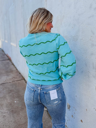 Maeverly Sweater-Cerulean Blue