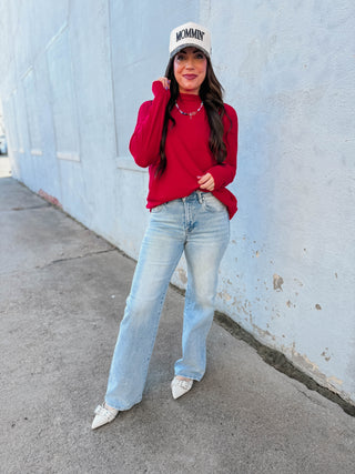 Camille Sweater-Ruby