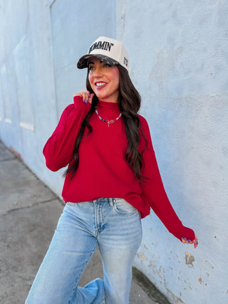 Camille Sweater-Ruby